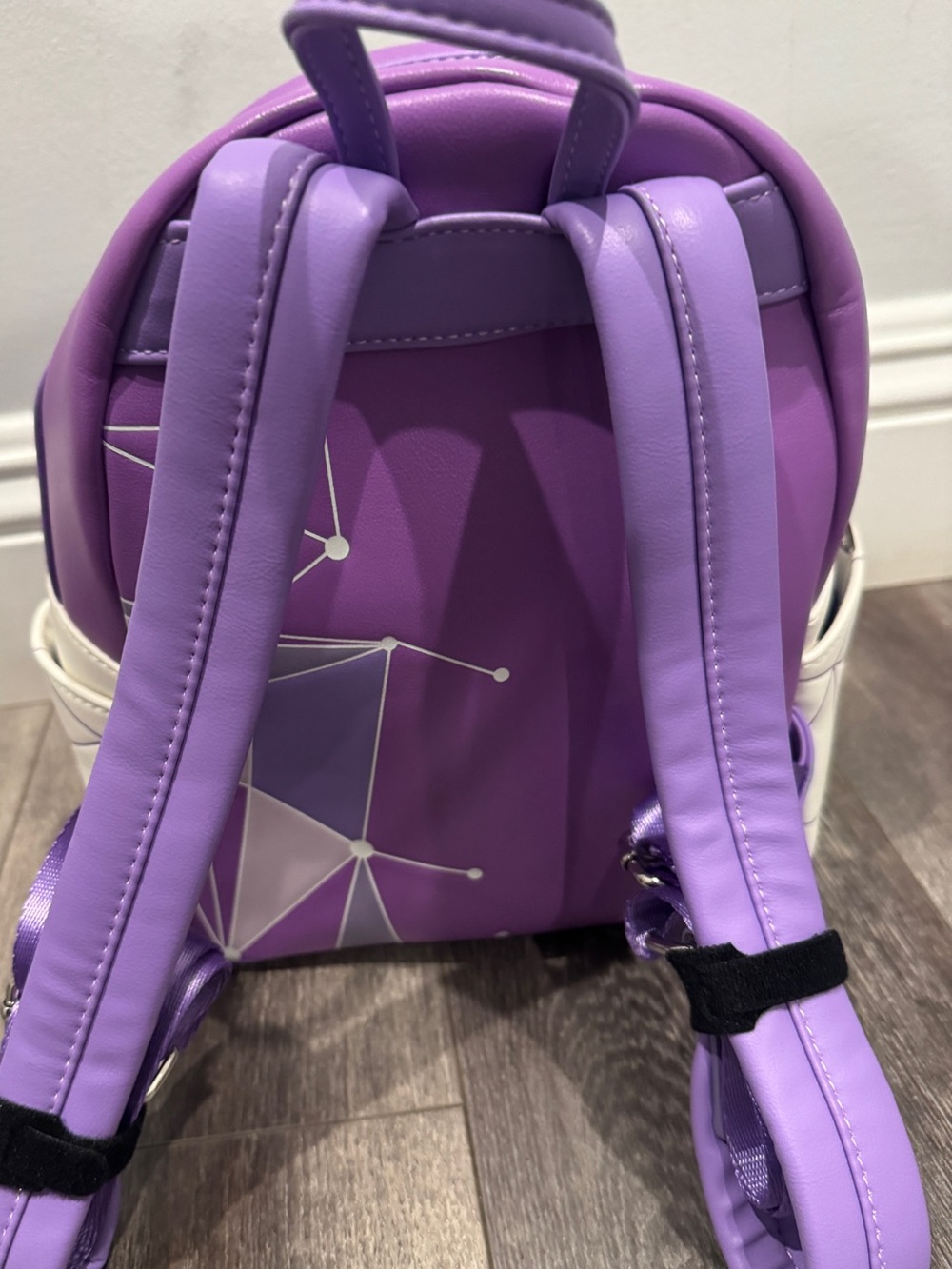 Disney Parks Loungefly Purple Epcot Mini Backpack RARE - Picture 3 of 4